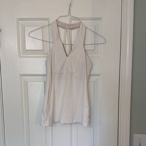 Women's Lululemon Size Small White Halter Top with built in bra